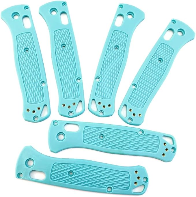 1 Pair Custom CNC Plastic Scales Handle Replacement Fits for Bugout 535(Pink)