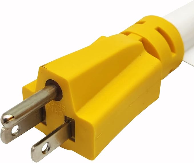 Parkworld 691968 Shore Power Adapter Cord Household 15A Male 5-15P to L5-30R RV/Camper/Marine 30A Female with Locking Ring (25FT)