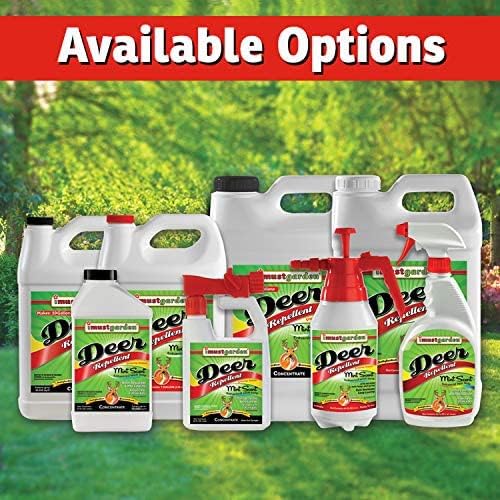 I Must Garden Deer Repellent Special [32oz Concentrate + 32oz Ready-to-Use Spray] - Natural Mint Scent