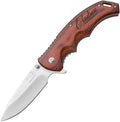 Sofia's Findings Personalized 8.5 Spring Assisted Pocket Knife with Wood Handle