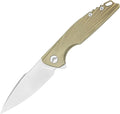Folding Pocket KnifeEDC KnifeM390 Steel BladeTitanium Carbon Fiber HandleTactical/Outdoor Camping/Survival/HuntingKnife (Golden)