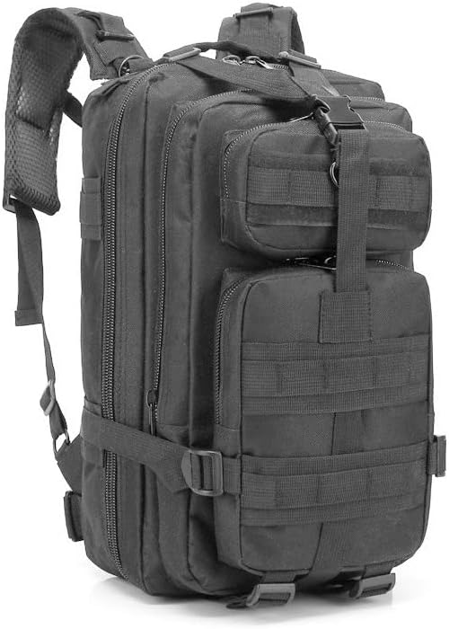 Magik 30L Military Tactical Bag Camping Outdoor EDC Travel Rucksack Hiking Backpack (Black)