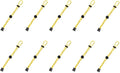 Backpack Bungee Cord 20 PCS Outdoor Backpack Elastic Rope Fixed Buckle Camping Equipment Hiking(Yellow)