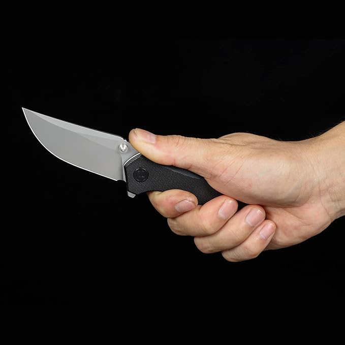 CIVIVI ODD 22 Pocket Knife for EDC Tuffknives 2.97 inch 14C28N Blade G10 Handle with Thumb Stud and Reversible Pocket Clip Folding Knife for Utility Hiking Camping Fishing Work Outdoor C21032-1