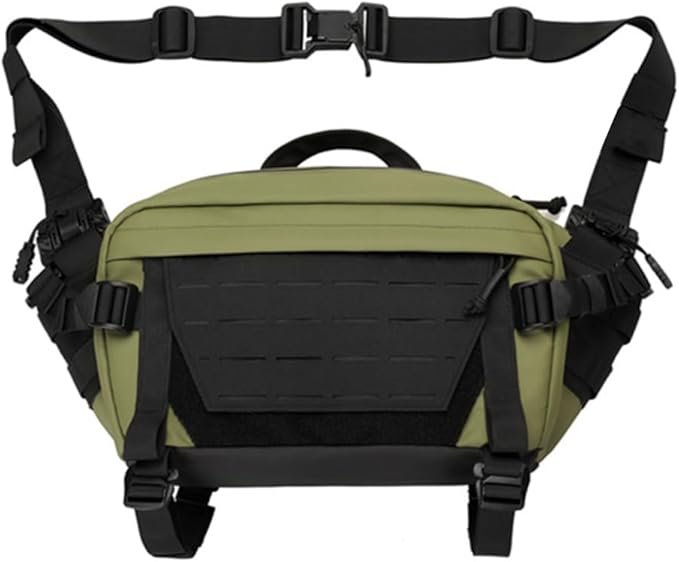 MiOYOOW Tactical Sling Backpack Outdoor Waist Bag Waterproof Crossbody Bag with Concealed Pocket for Hunting Fishing Hiking