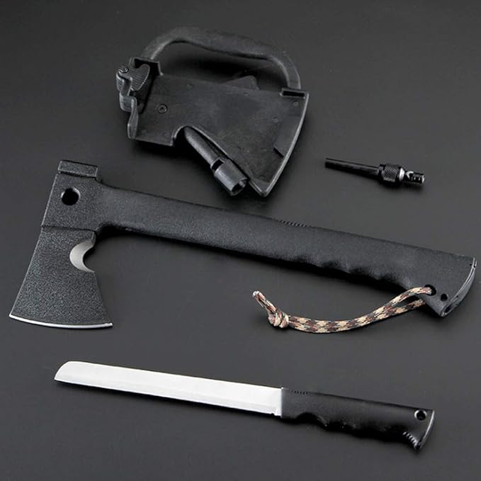 Outdoor Camping Multi-Purpose Axe Forest Wild Escape Self-Defense Chopping Firewood Axe
