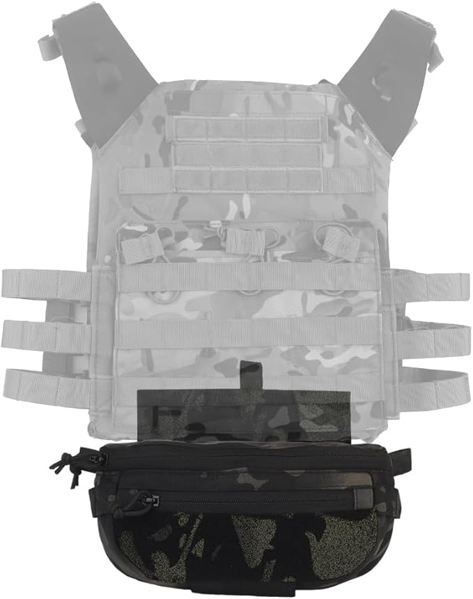 Tactical Sub Abdominal PouchDual-Purpose Dangler Drop Pouch with Tourniquet HolderTactial Vest Chest Rig Carrying Kit Bag