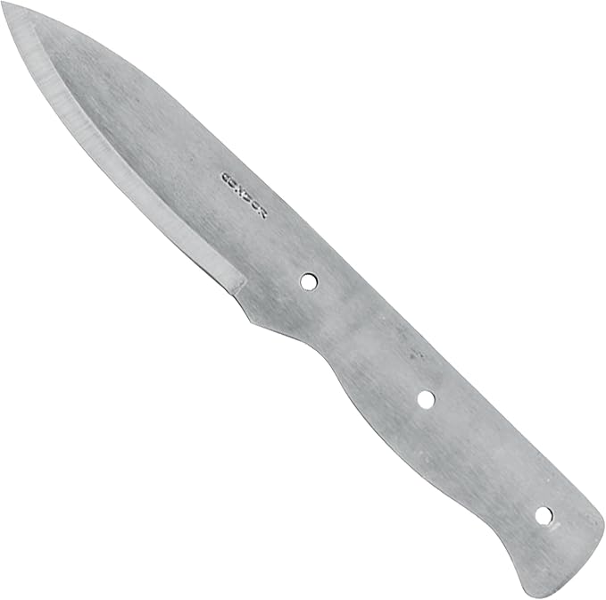 Condor Tool &amp Knife Bushlore Blade Blank - 1075 High Carbon Steel - Knife Blank with a Scandi Grind - Product is Sold Without Sheath - 4.3in Blade - 4.6oz