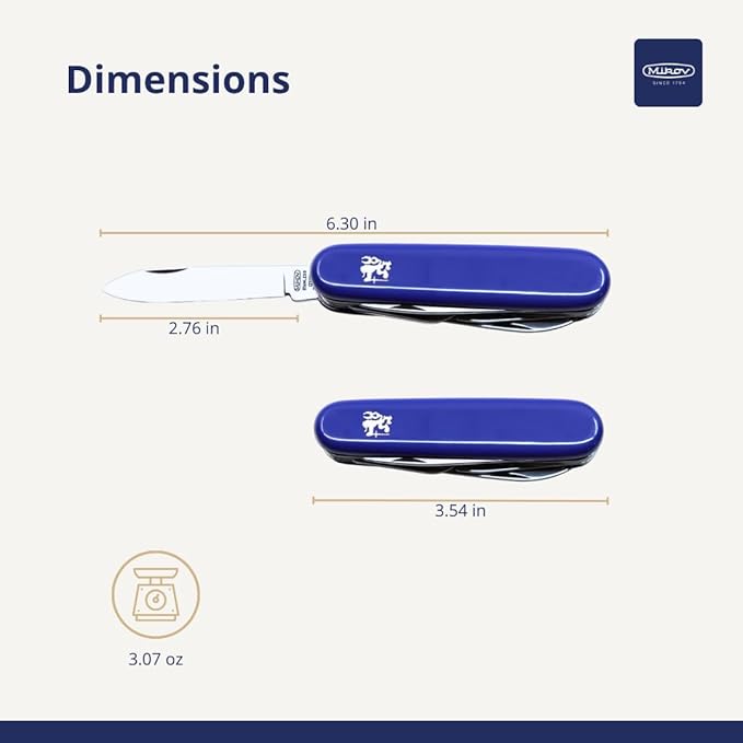 Versatile Multi-Tool Cutlery Set Portable Camping Essentials Mikov Piknik 101-NH-6P Knife Stainless Steel Utility Blade for Travel and Outdoor Dining.