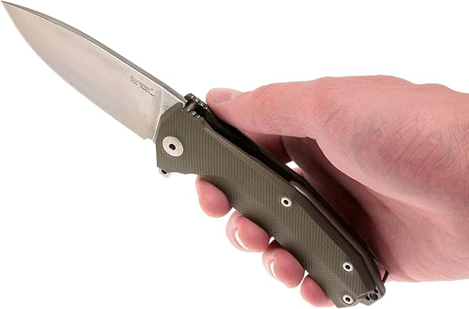 LionSTEEL KUR EDC Folding Knife Sleipner Steel Stone-Washed Blade
