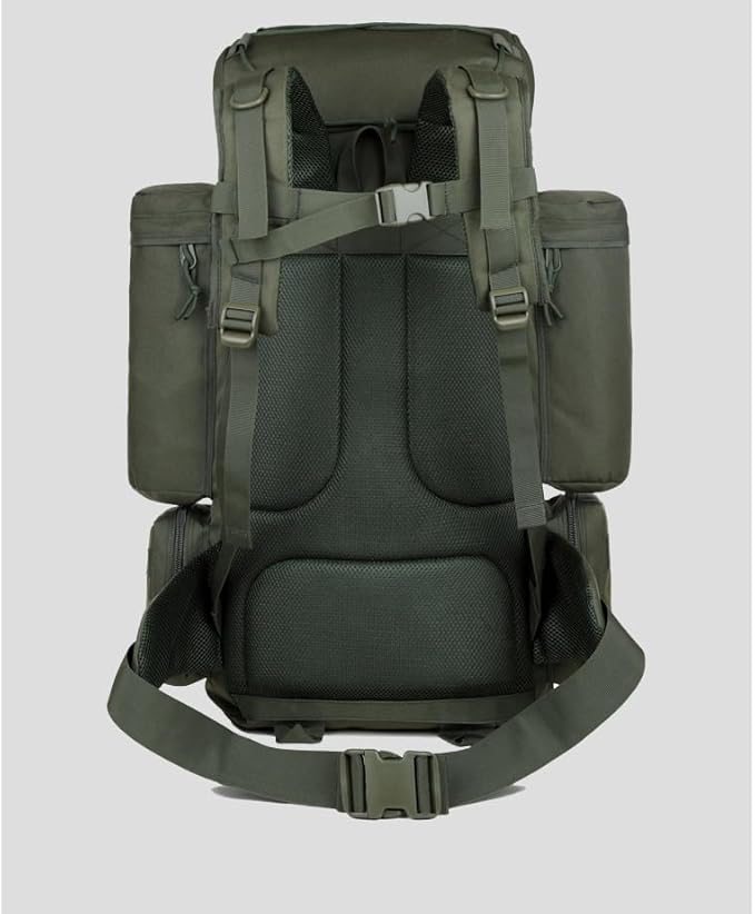 Tactical Backpack Military Molle Hiking 56-75L Outdoor Hiking Bag Backcountry Jungle Tactical Trekking Black