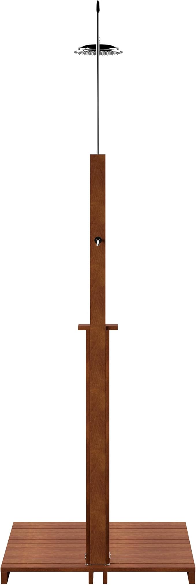 SEI Furniture Rain-Style Outdoor Shower Oiled Eucalyptus - Natural
