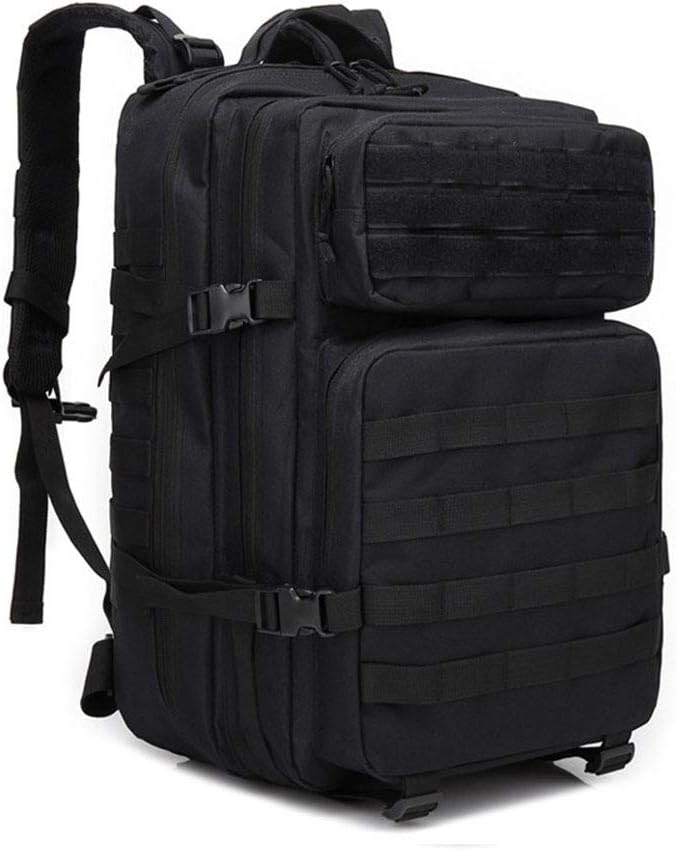 Outdoor Sports Pack Hiking Bag Tactical Rucksack Camo Knapsack Combat Camouflage Tactical 45L Molle Backpack