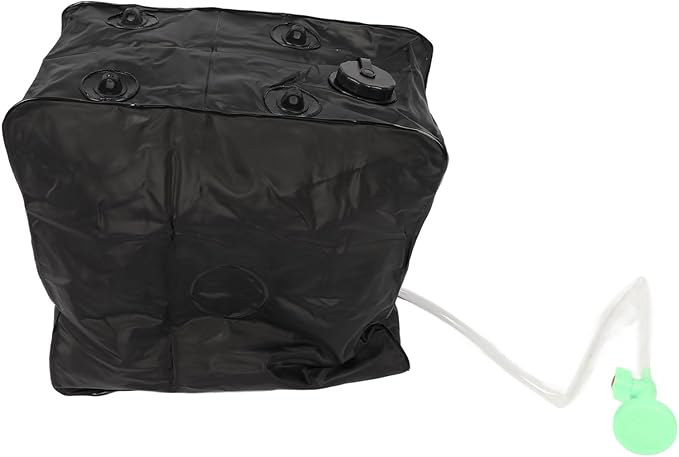 40L Solar Camp Shower Bag with Sprayer PVC Rubber Plastic Cloth Texture Proof Coating - Large Capacity Solar Heating Ideal for Outdoor Camping and Hiking