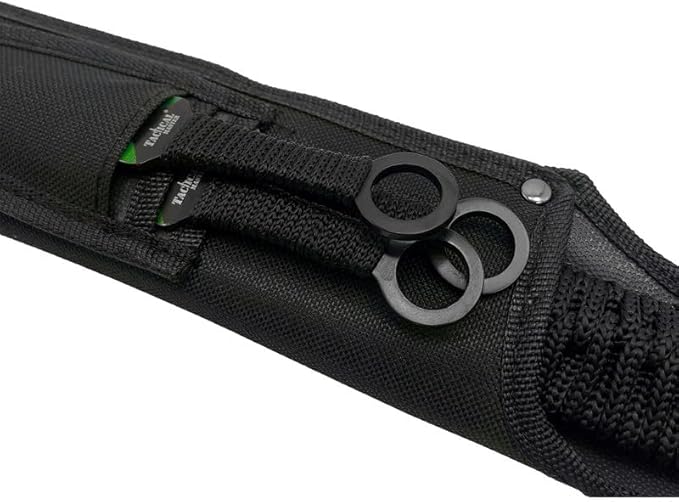 Tactical Flame Skull Machete with 3 Throwing Knives Set