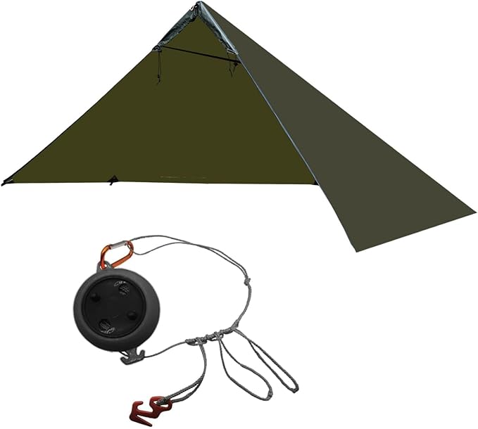 onewind Bushcraft Shelter and Ridgeline Mini Reel Easy and Quick Setup for Camping Hiking Backpacking