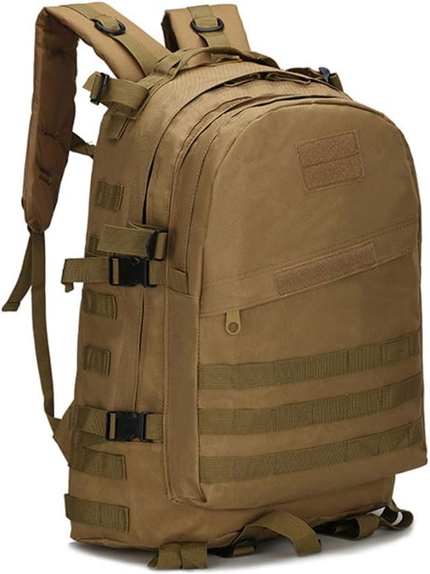 Outdoor Sports Pack Hiking Bag Tactical Rucksack Camo Knapsack Combat Camouflage Tactical 30L Molle 3D Backpack - Tan