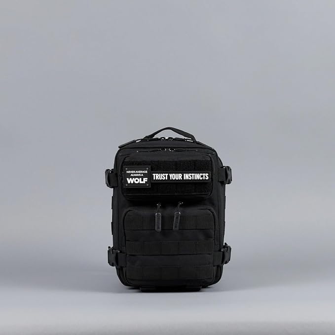 WOLFpak 9L Mini Meal Prep Management Backpack (Alpha Black) Lunch Box Cooler Travel Insulated Bag Daypack