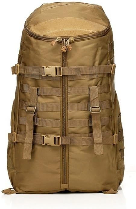 Tactical Backpack Military Molle Hiking 56-75L Assault tactical outdoor hiking bag camping camouflage bag mud color