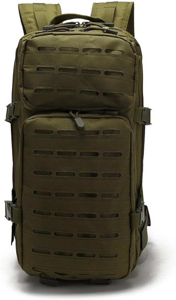 Military Tactical Backpack Large Army 3 Day Assault Pack Molle Bag Backpacks (Military Green)