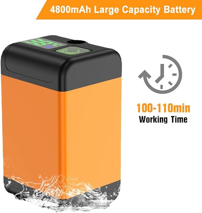 Outdoor Camping Shower Pump with Intelligent Digital Display Electric Portable Camping Shower