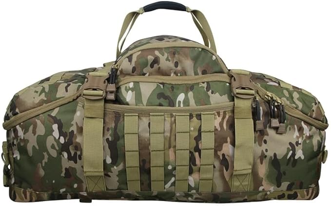 Faircost35L Tactical Travel Backpack Military MOLLE Duffel Bag Army Outdoor Waterproof Sports Luggage Hiking Gym Bag (CP)