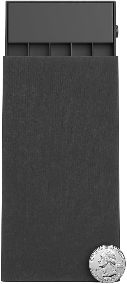 100 Pack – Child Resistant &amp Recyclable Slim Pre-Roll Paperboard Boxes with Press Button &amp Foam Insert – Sustainable Storage for Small Products (Black)