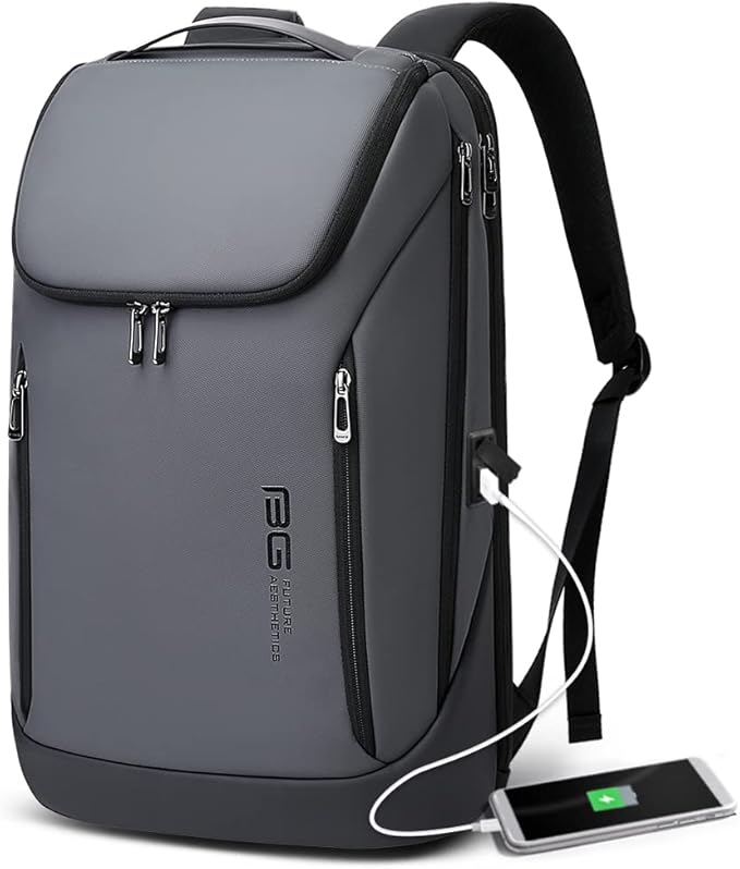 BANGE Business Smart Backpack Waterproof fit 15.6 Inch Laptop Backpack with USB Charging PortTravel Durable Backpack