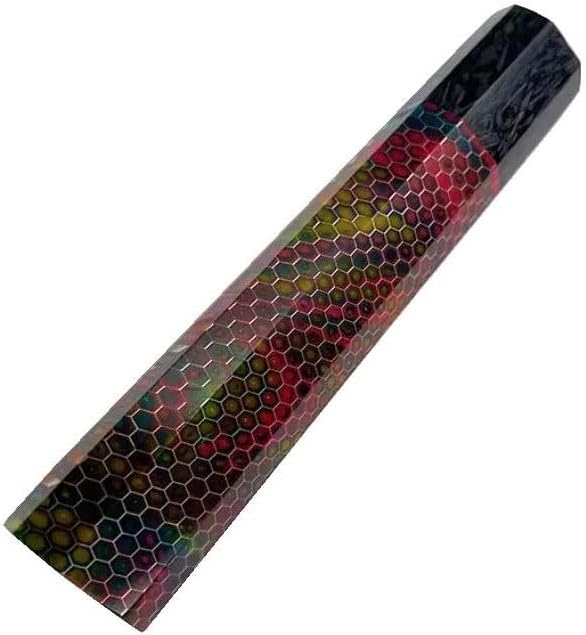 1PC Honeycomb Japanese Octagonal Knife Handle Blank DIY Replacement in Multi Colors Fit for Kitchen Chef Home