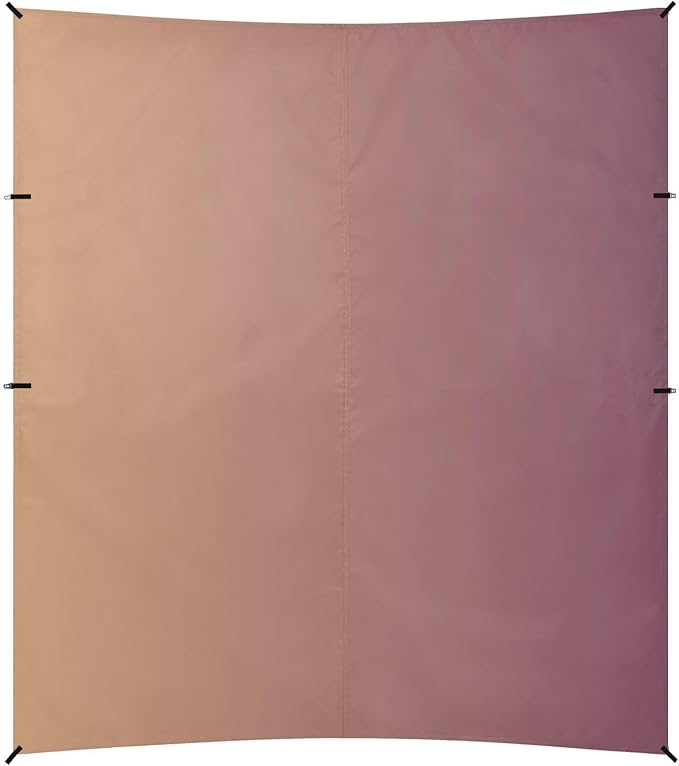 Brown Gradient Foldable Beach Cabana UPF50+ Waterproof Large Sun Shelter Includes Sand Shovel Sandbags Stability Poles for Camping Picnics Backyard &amp Fishing