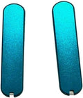 1 Pair Custom Scales Fits for 65MM CNC Aluminum Alloy Blank Handle Patch DIY Replacement in Anodized Blue