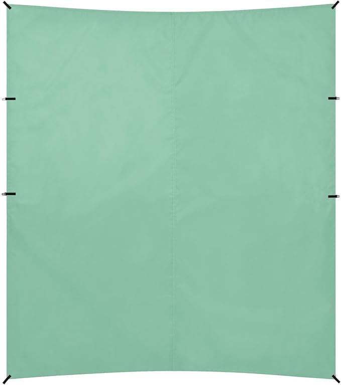 Sage Green Solid Color Pure Plain Foldable Beach Cabana UPF50+ Waterproof Portable Sun Shelter with Sandbags and Shovel for Family Trips Picnics &amp Camping