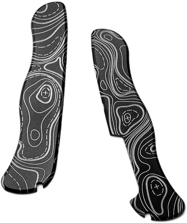 1 Pair Custom Titanium Alloy Scales Handle Fits for 111MM