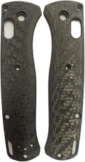 1 Pair Custom Scales Handle Fits for Bugout 535 Premium 3K Carbon Fiber Handle Patch Replacement(Gray)