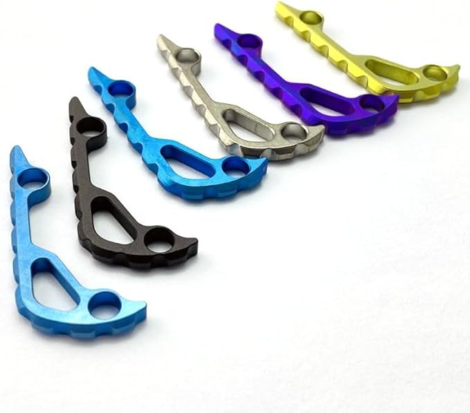 1PC Custom CNC Titanium Alloy Spine Back Spacer Replacement Fits for Bugout 535 DIY Accessory(Gold)