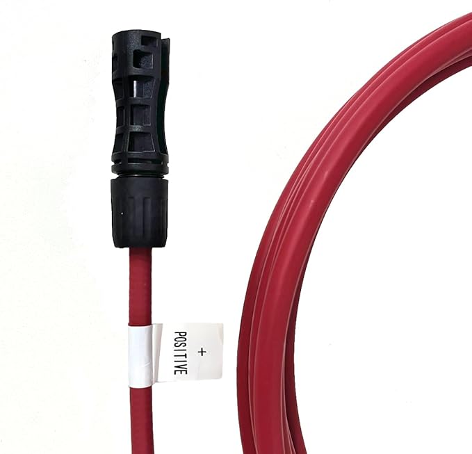 20 Foot 8AWG Solar Extension Cable MC4 to O Ring Extension Cable – High-Temperature Resistant Highly Reliable Durable Wires &amp Connectors