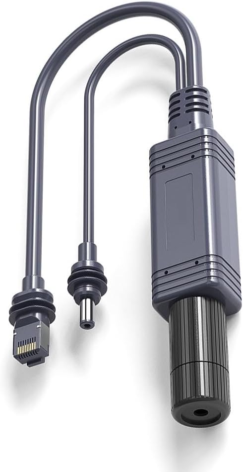 Power Splitter Cable Fit for Starlink GEN Mini POE Power Supply Ethernet Cord 10/100/1000M Network Speed 48V 2.5A Output DC Power Injector IP68 Waterproof