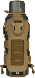 Tactical Water Bottle Pouch for Backpack MOLLE Water Bottle Holder Hydration Carrier Adjustable Molle Accessories for Travel Fishing Hunting Hiking Outdoor Activities