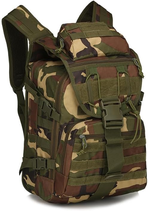 RISESHINE Outdoor Tactical Bag Backpack Sport Bag Pack Dual Large Capacity Tactical Bag for Every Day Carry(G45x31x8cm)