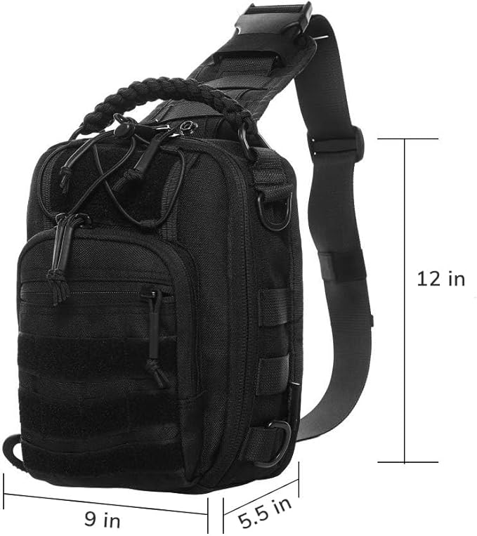 ANTARCTICA Tactical Sling Bag Pack Military Rover Shoulder Bag Molle Assault Range Bag Backpack 1050D