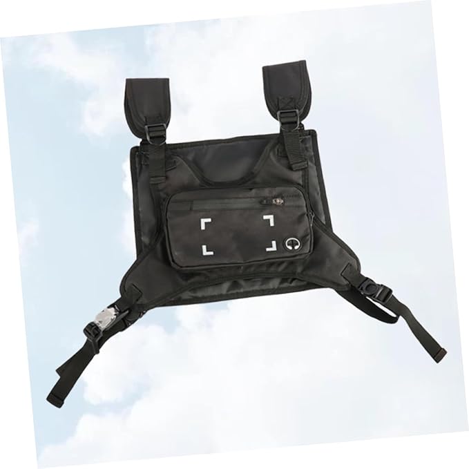 Men's Tactical Outdoor Backpack Waterproof Chest Rig Pack Mobile Phone Storage for Hiking and Cycling Random Pattern Design