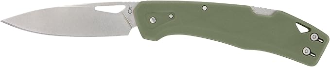 Gerber Gear LST - EDC Pocket Knife - Survival Tactical Tool for Travel Camping &amp Outdoor Adventure - Lightweight &amp Compact Folding Knife - Stainless Steel Blade - Green