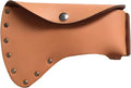 7.9 X 5.5 Inch Hatchet Head Cover Leather Sheath With Button Closure Reinforced With Metal Rivets