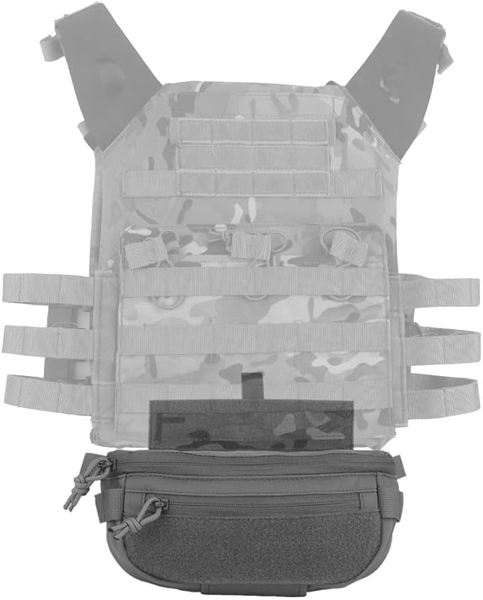 Tactical Sub Abdominal PouchDual-Purpose Dangler Drop Pouch with Tourniquet HolderTactial Vest Chest Rig Carrying Kit Bag