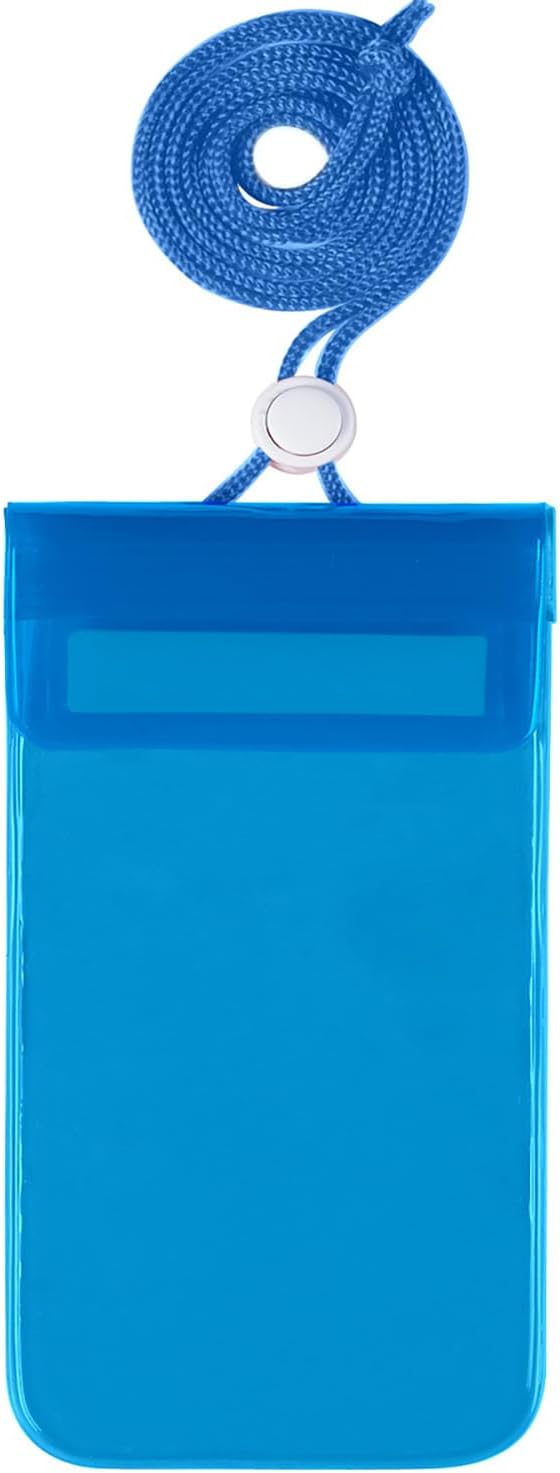 Waterproof Dry Bag With Window Customize Text Name or Personalized Image $1.81 Each - Sold in Pack of 100 - Blue