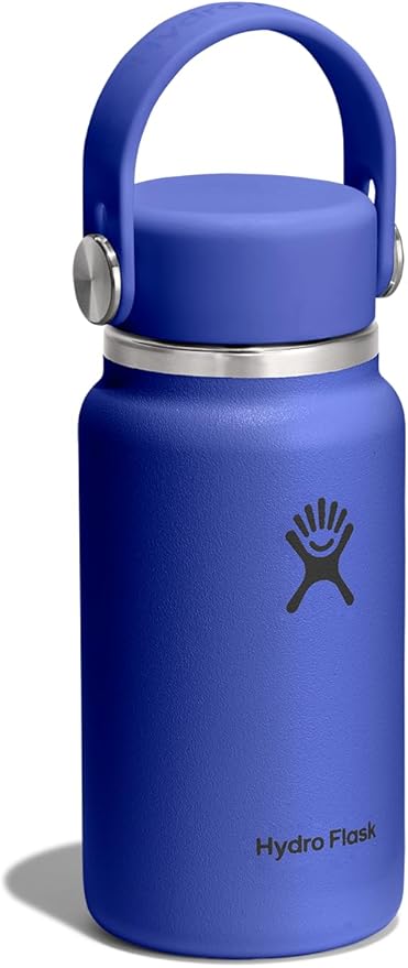 Hydro Flask Micro Bottle - Insulated Mini Leak Proof Flask for Purse or Pocket in 6.7 Oz Capri Blue
