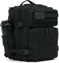 WOLFpak 25L Tactical Gym Backpack (Nightshade Edition) Durable 1000D Waterproof Oxford Material with MOLLE Webbing Laptop Pocket &amp Dual Cup Holders