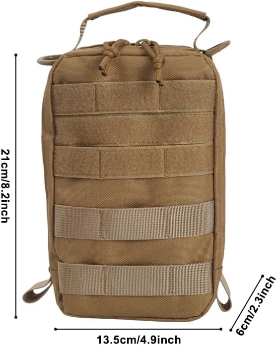 Molle Pouch Compact Tactical Utility Pouch Backpack Accessories Bag Belt Holster for Walking Hiking Hunting Camping