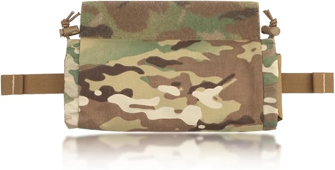 Military Tactical FC First Aid Kit Pouch for LargeTactical Vest Chest Hanging Multifunctional Portable Utility Expansion Outdoor Medical Bag (Multicam)