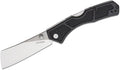 Kershaw Hatch Pocket Knife Black and Gray Design 3.15 Inch Steel Cleaver EDC with Manual Opening Reversible Deep Carry Everyday Carry Pocket Knife for Men and Women
